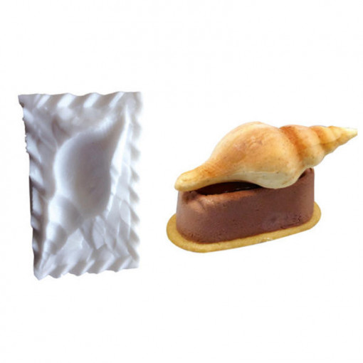 Silicone Shell mould, 5.5 x 4 x 4 cm (SLK 422)