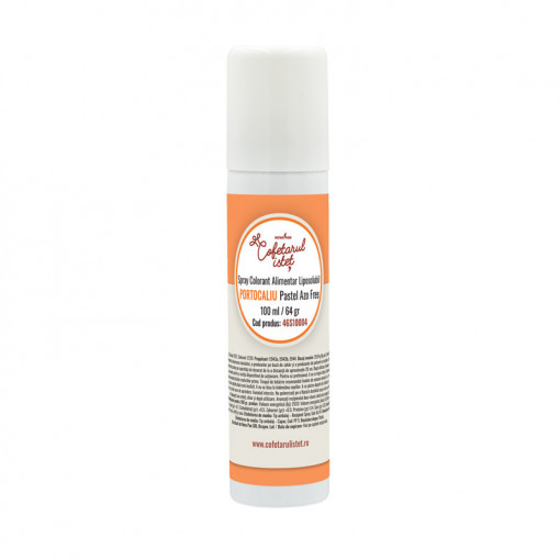 SPRAY Pastel Orange Pastel - мастноразтворим хранителен оцветител 100 ml, без азотни съединения