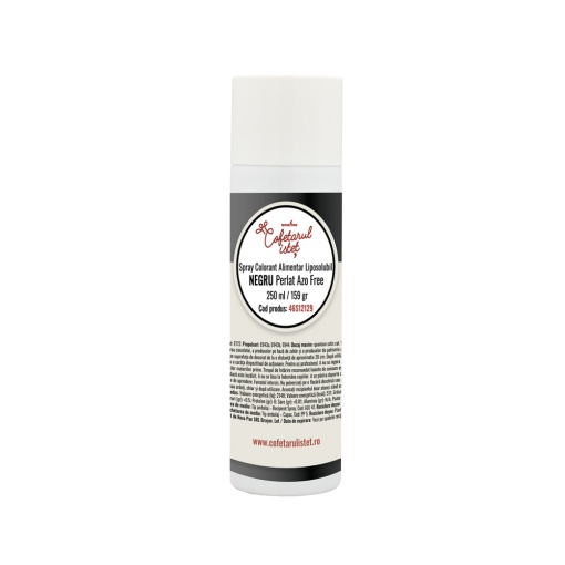 SPRAY Pearly Black Pearl - мастноразтворим хранителен оцветител 250 ml, без азотни съединения