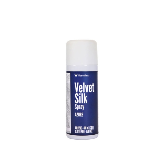 SPRAY VELVET VELVET Silk - хранителен оцветител син, 400 ml