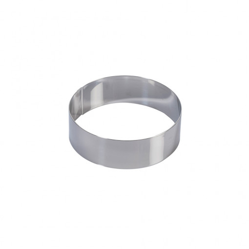 Stainless steel round Ø 18 x H 10 cm