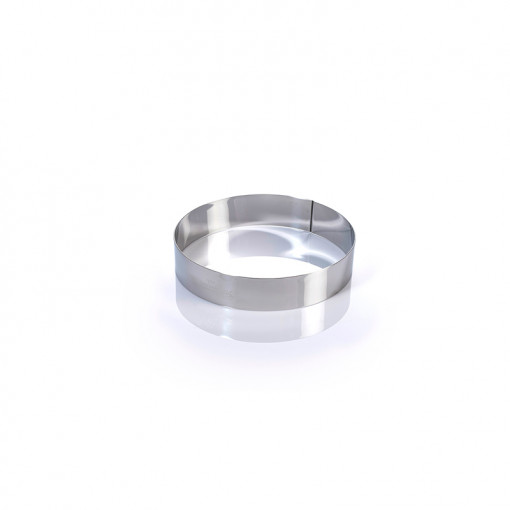 Stainless steel round Ø 18 x H 4 cm
