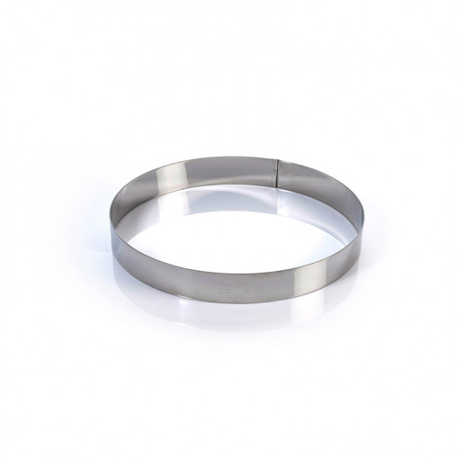 Stainless steel round Ø 28 x H 4 cm