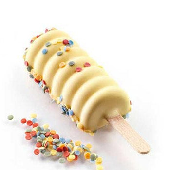 Tango Mini Silicone Ice Cream Mould, 2 moulds x 8 cavities 6.7 x 3.2 x H 2.2 cm