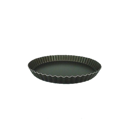 Tart Tray with Scalloped Edges, Ø 26 x H 3.5 cm, Non-stick tin