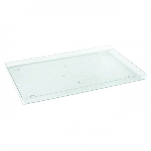 Tava 60 x 40 x H 2.8 cm, pentru Stocare si Depozitare, Policarbonat Transparent