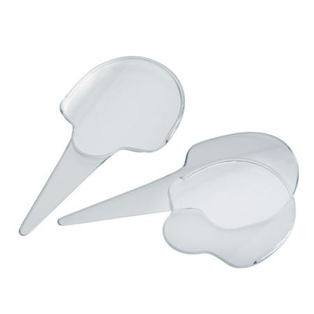 Transparent Product Label Holders, 9.5 x H 19 cm, Set of 10 pcs