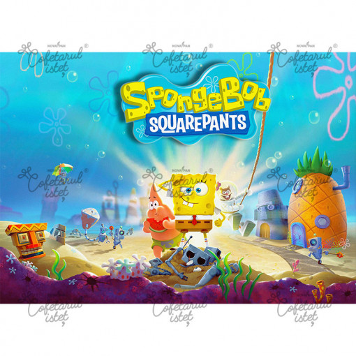 Vafa imprimata SpongeBob Model 1, A4 - Cofetarul Istet