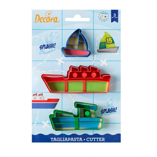 Vaporase - Plastic Cutters 4,5 - 10.5 x 4 x H 2 cm, 3 pcs