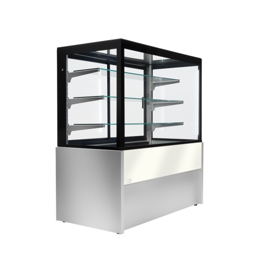 Ventilated display cabinet Kristall without cooling unit and storage space, 100 (L) x77 (W) x138 (H)cm