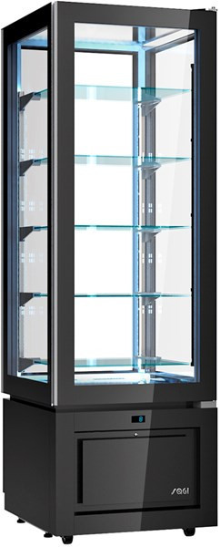 Vertical refrigerated display cabinet +2/+10°C , Luxor New Style Slim Slim Black