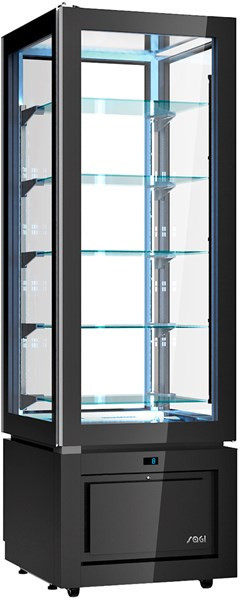 Вертикална хладилна витрина +2/+10°C , Luxor New Style Slim Slim Black