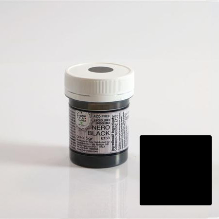 Мастноразтворим хранителен оцветител на прах, черен, 5 gr - не съдържа азотни съединения