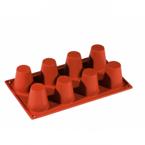 Силиконова форма за баба Ø5,5xh6cm, 8 кухини