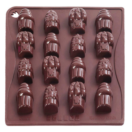Силиконова форма за кексчета Chocoice, 16 кухини