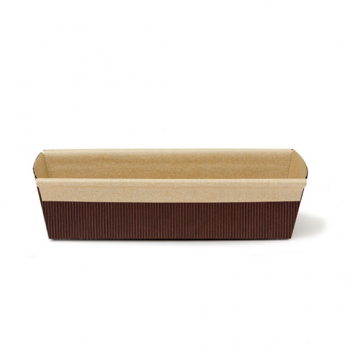 Форми за печене Chec/Cozonac 22.7xH6.5cm - 400 gr, термоустойчива картонена кутия, комплект 5 броя