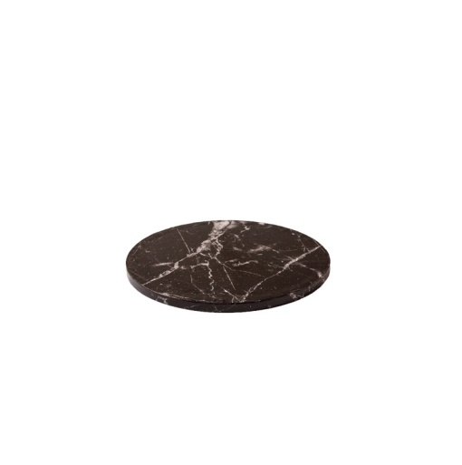 Чиния за торта Модел Черен мрамор, Ø 20 x H 1,2 cm