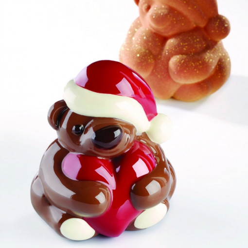 3D коледно мече 12x11.5xh14cm - комплект Matrite Plastic 2 предмета