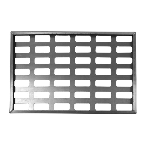 Alumínium tálca 75,5 x 50 x H 2 cm, termékkivágás 9,5 x 4 cm (35 g)