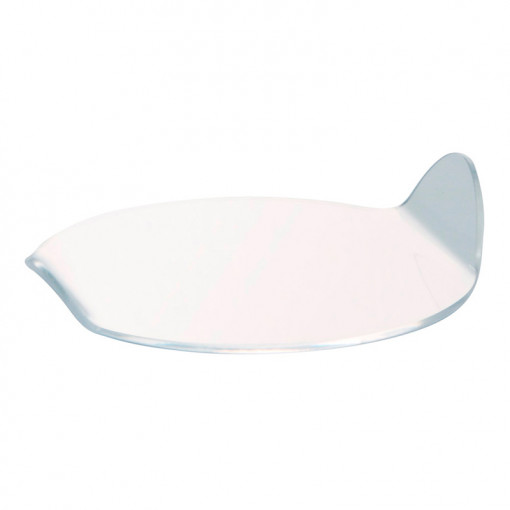 Baza Plastic Prezentare Monoportii, Model Oval Alb, 9.6 x 8.5 x H 2 cm, Set 100 Buc