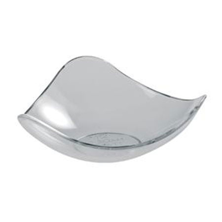 Blow plates Ø 8.5 x H 3 cm, Plastic Transparent, Set 100 pcs