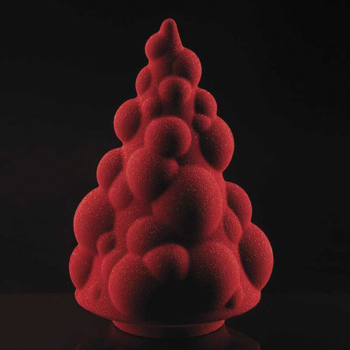 Brad Craciun Ampolla 3D, Ø 13.5 x H 21.5 cm, Set Matrite Plastic 2 Subiecte Ciocolata