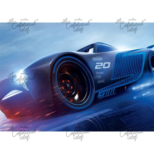 Cars Model 21 printed waffle, A4 - Confectioner Istet