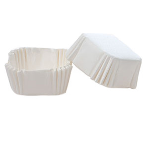 Chese Square Paper White, 4.5 x 4.5 x H 2.5 cm, 500 pcs - Img 1
