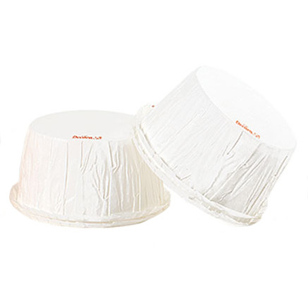 Chese XL Crepe Paper White, Ø 5.5 x H 3.5 cm, 25 pcs
