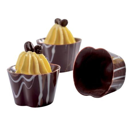 Chocolate Chocolate Cups 3.3x3.3x3.3xh2.3cm - Polycarbonate mould