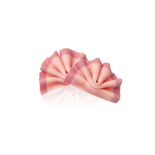 Csokoládé dekorációk Dupla rózsaszín legyező, 5,3x3,5 cm, 1 kg, 200 db