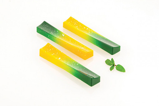 Csokoládétábla 12 x 2 x H 1,5 cm - Polikarbonát hullámforma, 10 üreggel (CH003)