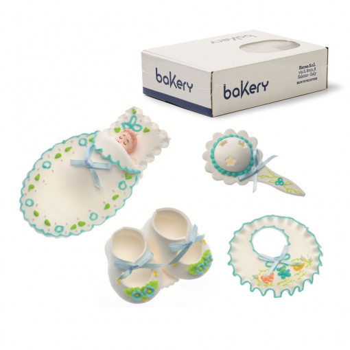 Decor Sugar - Baby Baby Boy R 6 - 11 cm, 4 patterns, 4 pcs