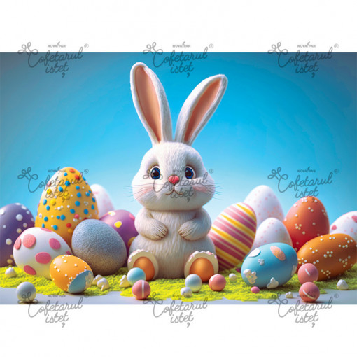 Easter printed wafer Model 1, A4 - Confectioner Istet