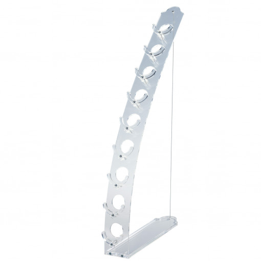 *Half-Moon Macaroon Stand, Transparent Plexiglas, 5.5 x 35 x H 60 cm