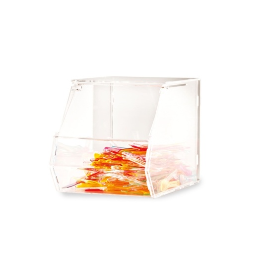Lingurite Dispenser, Transparent Plexiglas, 19 x 28 x H 20 cm