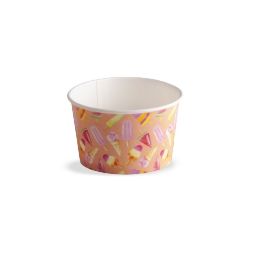 Madeline fagylaltos dobozos pohár, Ø 9,4 x H 5,5 cm, 250 ml, 54 db-os készlet
