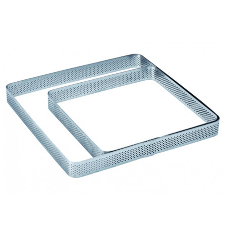 Microperforated Frame Square Rounded Corners, 15x15xH2cm