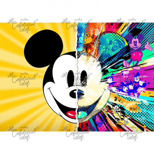 Nyomtatott Mickey egér gofri Mickey egér 4-es modell, A4 - Cukrászda Istet