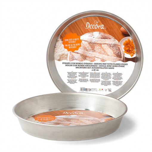 Pie Tray, Plain, Frosted Edges, Ø 26 x H 4 cm, Cositorita Board