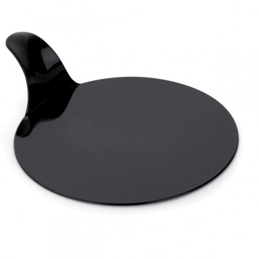 Plastic Presentation Monoportion Presentation Plastic Base, Round Black, Ø 8 cm, Set 250 pcs