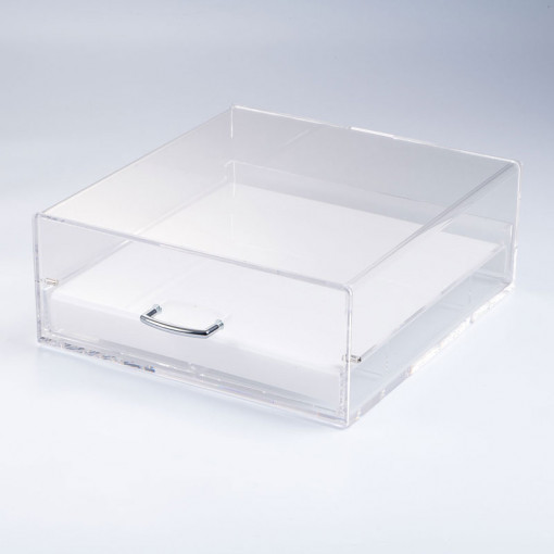 Plexi semleges vitrin Transp. Makaronokhoz, 5 csatornás, 35x32.5xH13 cm