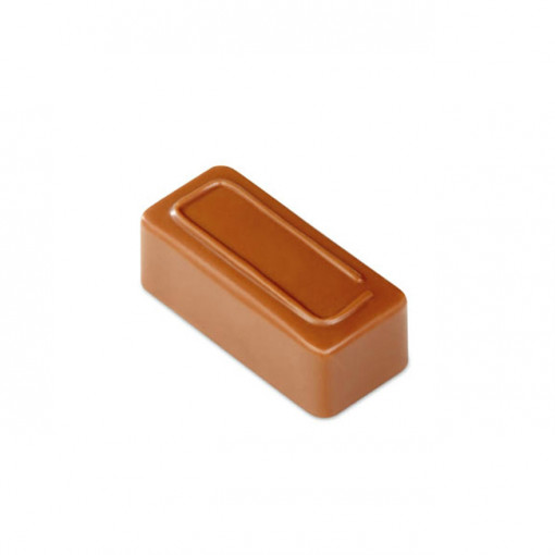 Polycarbonate mould Artisanal Range 21 Chocolate Pralines Chocolate Rectangle, 3.7 x 1.6 x H 1.4 cm, 10 gr