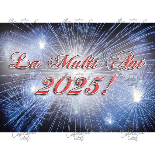 Printed Sugar Paste Celebrations - New Year's Day Model 5, A4 - Confectionary Istet