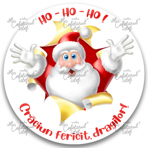 Printed Sugar Paste Christmas Model 6, Ø 20 - Confectioner Istet