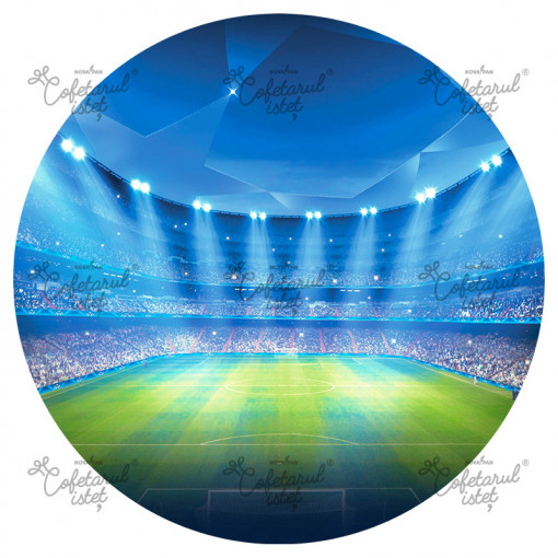 Printed wafer Football Ground Model 2, Ø 20 cm - Istet Confectioner