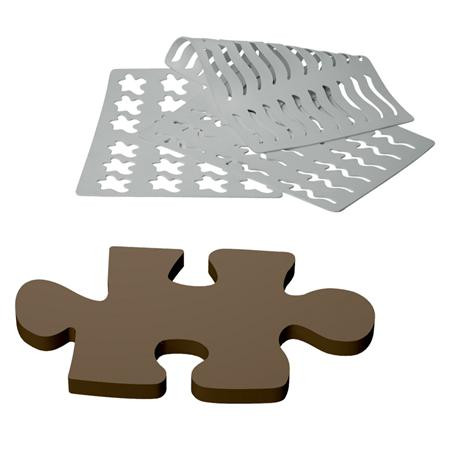 Sablon Silicon Puzzle - 18 decorations
