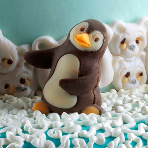 Silicone mould 3D Ballerin Penguin 3D, 4.6 x 3.8 x H 4.4 cm