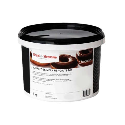 Souplesse Flexible Frosting Chocolate with Milk Chocolate Souplesse Dawn, 3kg