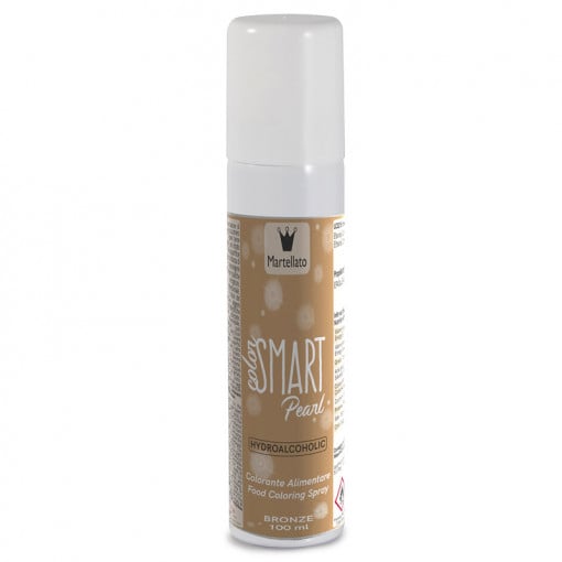 SPRAY Bronz Perlat, Colorant Alimentar Liposolubil fara E171, 100 ml, Azo Free